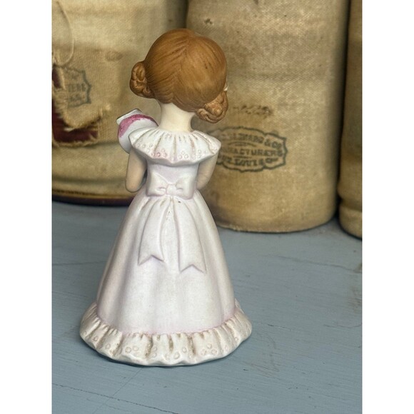 Vintage Enesco Growing Up Girls Age 5 Blonde Figurine 1982 Porcelain Birthday - Picture 5 of 12